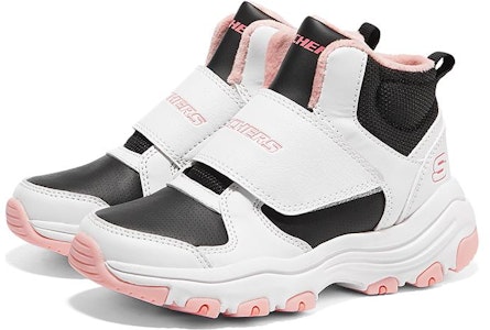 大童 Skechers 透氣回彈 兒童休閒鞋 黑白粉 Shop 大童 Skechers 透氣回彈 兒童休閒鞋 黑白粉