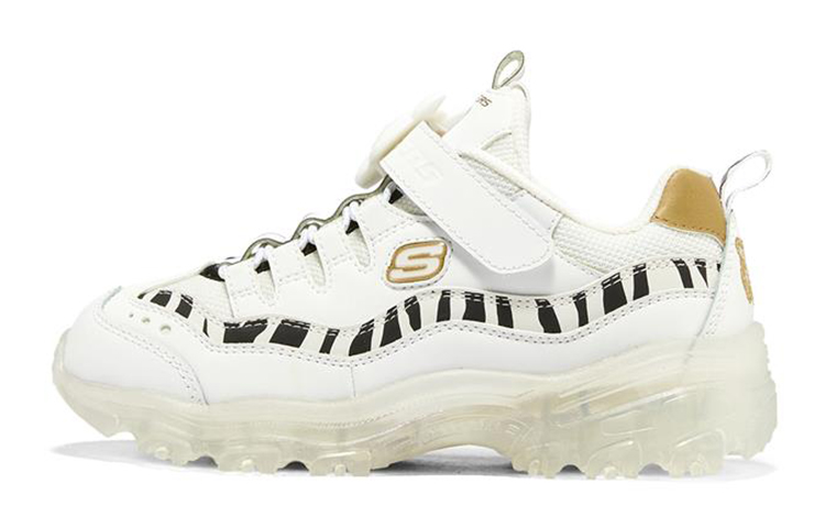 (Youth) Skechers Ice D'lites 'White Gold' 317006L-WGD