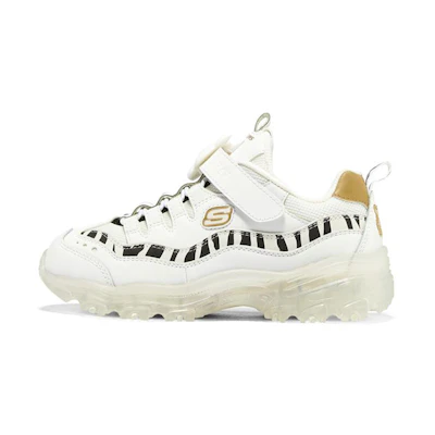 (Youth) Skechers Ice D'lites 'White Gold'
