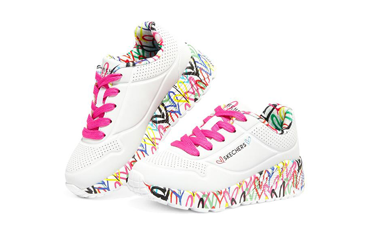 Lookbook (JR) Skechers James Goldcrown x Uno Lite ''Wit Regenboog'' 314976L-WMLT