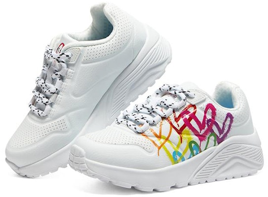 大童 James Goldcrown x Skechers Uno Lite 運動休閒鞋 白彩色 Lookbook 大童 James Goldcrown x Skechers Uno Lite 運動休閒鞋 白彩色