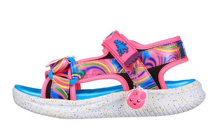 (Youth) Skechers Jumpsters Sandal 'Splasherz Black Multicolor' 302999L-BKMT