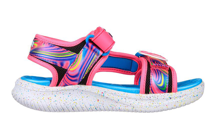 Order (Youth) Skechers Jumpsters Sandal 'Splasherz Black Multicolor' 302999L-BKMT