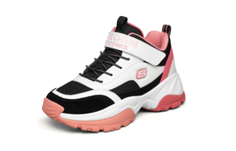 Lookbook (JR) Skechers Kozmiks ''Noir Rose Blanc'' 664191L-WBPK