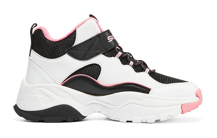 Order (JR) Skechers Kozmiks ''Noir Blanc Rose'' 302527L-BKWP