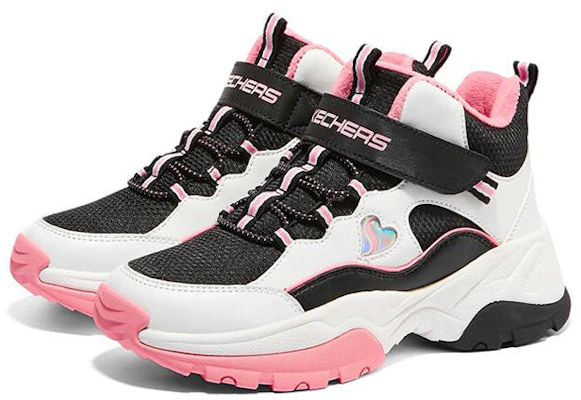 (JR) Skechers Kozmiks ''Noir Blanc Rose'' 302527L-BKWP Lookbook (JR) Skechers Kozmiks ''Noir Blanc Rose'' 302527L-BKWP