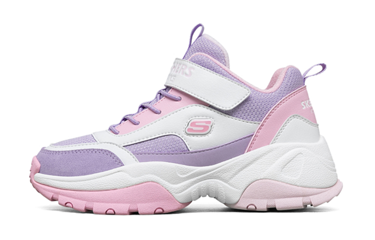 (Youth) Skechers Kozmiks 'White Purple Pink' 664191L-WLVP