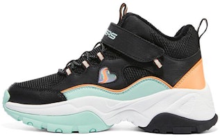 (Youth) Skechers Kozmiks Mid 'Black Light Green' 302527L-BKAQ (Youth) Skechers Kozmiks Mid 'Black Light Green' 302527L-BKAQ