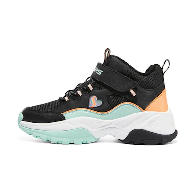 (Youth) Skechers Kozmiks Mid 'Black Light Green'