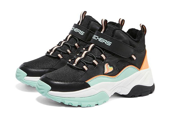 (Youth) Skechers Kozmiks Mid 'Black Light Green' 圖 3