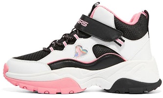 (Youth) Skechers Kozmiks 'Black White Pink' 302527L-BKWP (Youth) Skechers Kozmiks 'Black White Pink' 302527L-BKWP