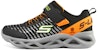(JR) Skechers Kasut Menyala 'Hitam Oren' 401650L-BKOR