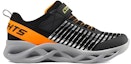 Order (JR) Skechers Kasut Menyala 'Hitam Oren' 401650L-BKOR