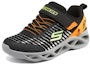 Lookbook (JR) Skechers Kasut Menyala 'Hitam Oren' 401650L-BKOR