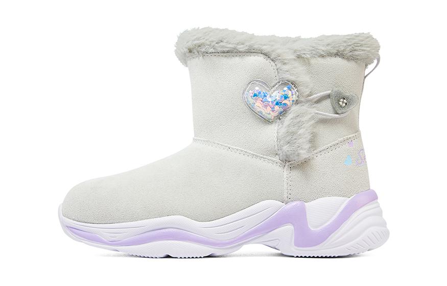 (Youth) Skechers Lite Styles 'Beige Purple' 303050L-GYLV