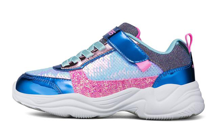(Youth) Skechers Lite Styles 'Blue Pink' 302060L-BLAQ