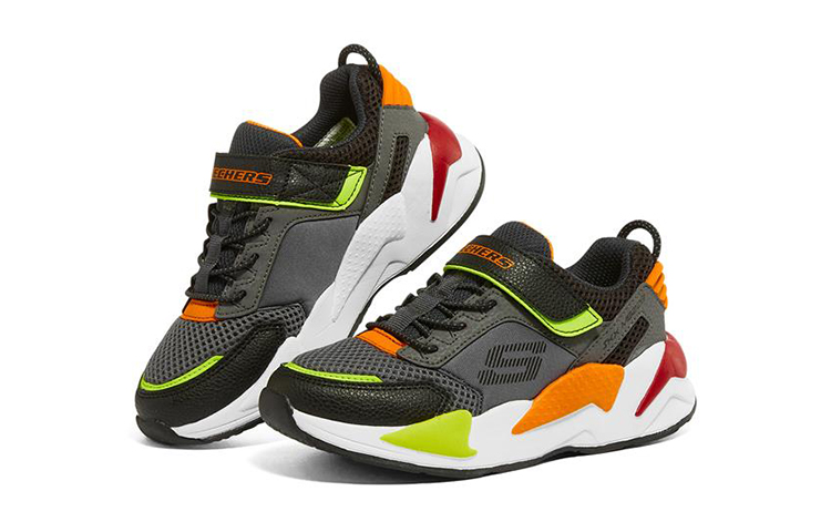 Lookbook (JR) Skechers Lite Styles ''Grijs Zwart'' 403742L-CCBK