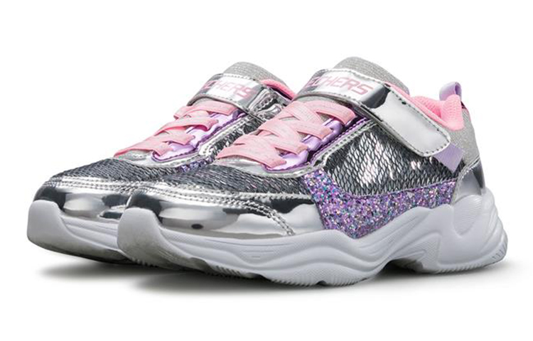 (Youth) Skechers Lite Styles 'Silver Pink' 圖 3