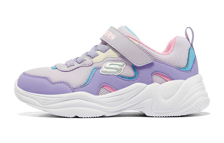 (Youth) Skechers Lite Styles Low 'Grey Purple'