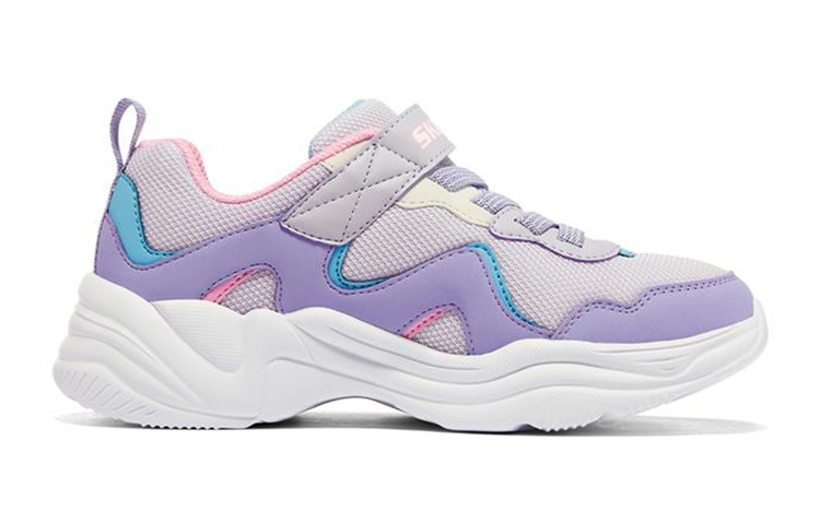 (Youth) Skechers Lite Styles Low 'Grey Purple' 圖 2