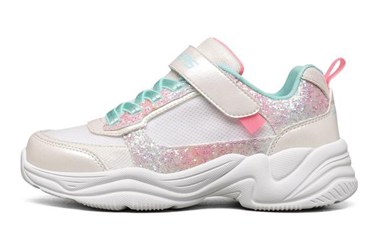 (Youth) Skechers Lite Styles Low 'White Green' 302509L-WMLT
