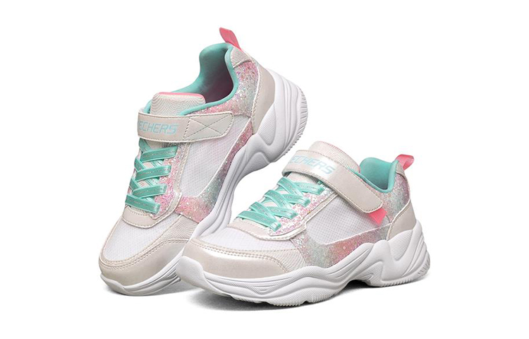 Lookbook (JR) Skechers Lite Styles Laag ''Wit Groen'' 302509L-WMLT