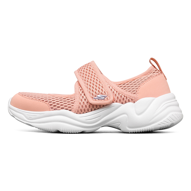 (Youth) Skechers Lite Styles Velcro Casual Sneaker 'Light Pink Mary Jane' 302514L-LTPK