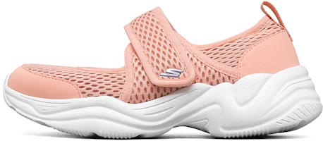 (Youth) Skechers Lite Styles Velcro Casual Sneaker 'Light Pink Mary Jane' 302514L-LTPK (Youth) Skechers Lite Styles Velcro Casual Sneaker 'Light Pink Mary Jane' 302514L-LTPK