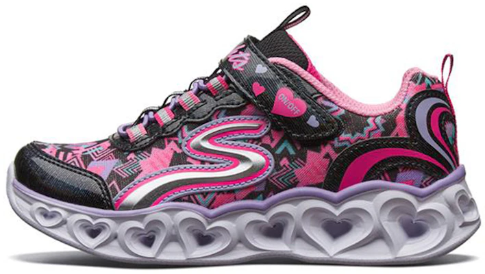 (JR) 스케쳐스 러브라이트 로우 블랙/핑크 (Skechers Love Lights Low Black/Pink) 20180L-BKMT Buy (JR) 스케쳐스 러브라이트 로우 블랙/핑크 (Skechers Love Lights Low Black/Pink) 20180L-BKMT