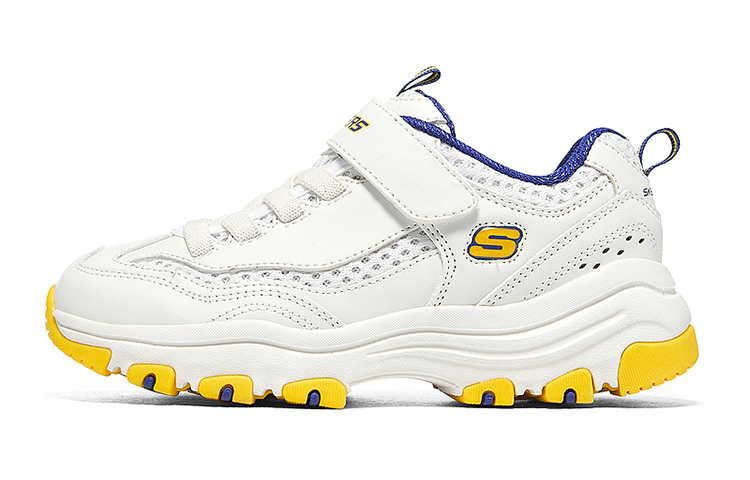 (Youth) Skechers Low-Top Dad Shoe 'White Yellow' 8701650L-WYL