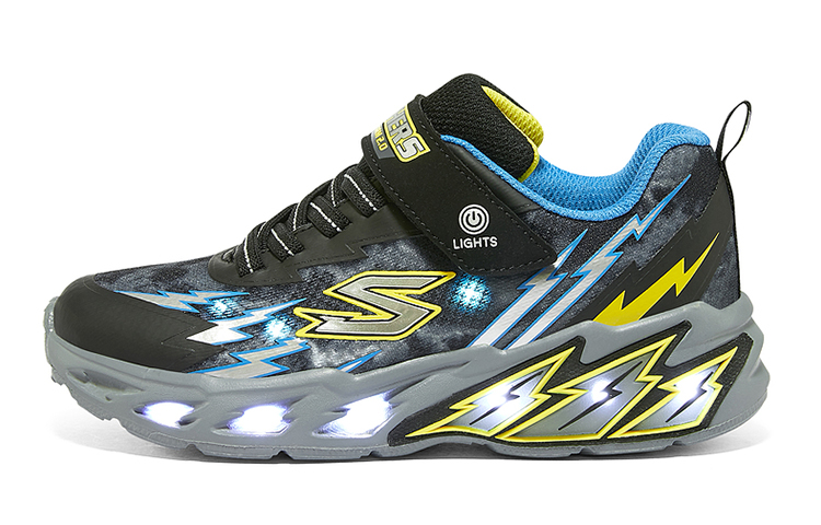 Buy (JR) 스케쳐스 로우탑 스니커즈 (블랙/블루) 400150L-BKBL