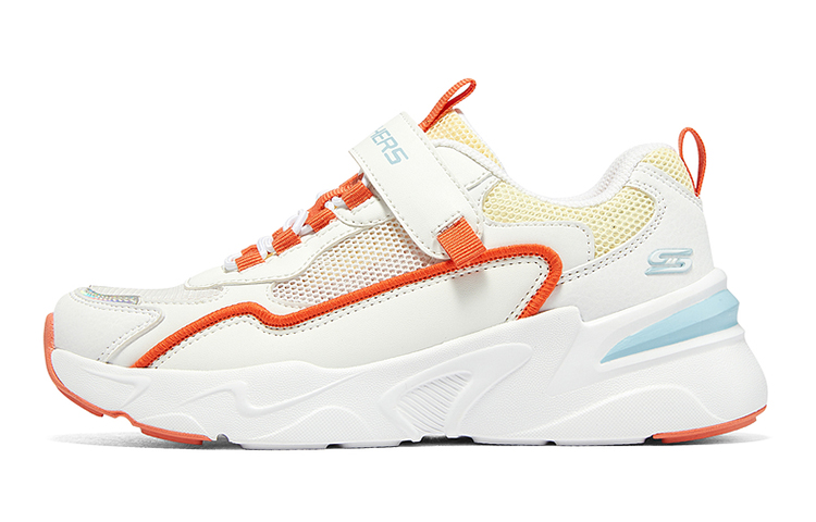 (Youth) Skechers Low-Top Sneaker 'White Orange'