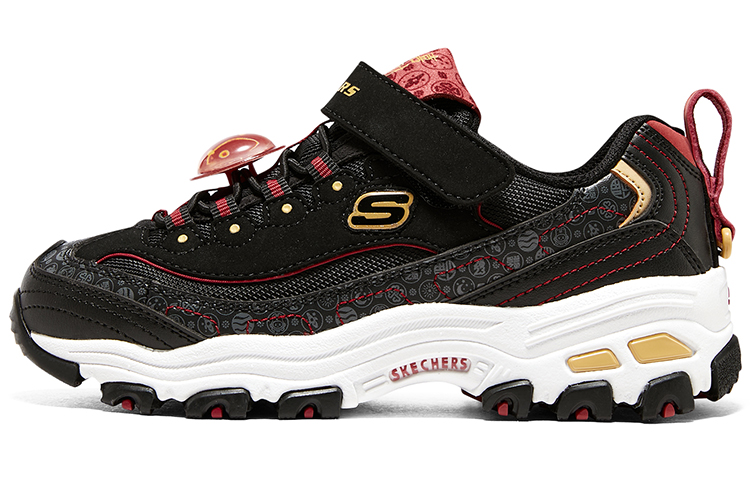 Buy (JR) スケッチャーズ D'Lites ブラック/レッド 319504L-BKRD