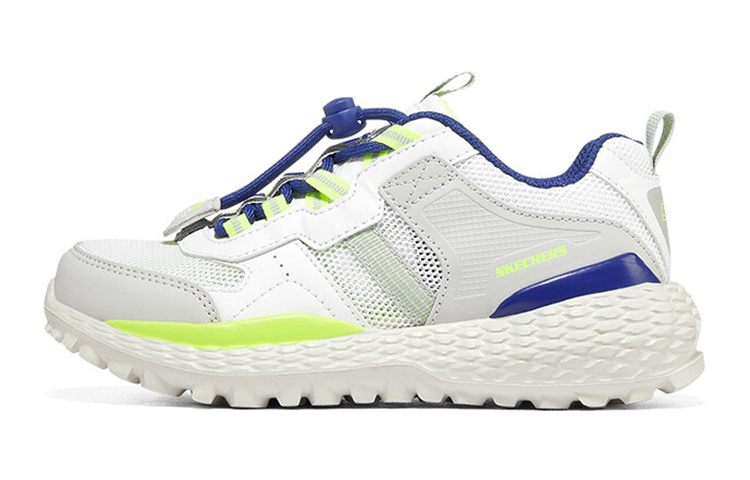 (Youth) Skechers Low-Top Breathable Casual Sneakers 'White Grey Green'