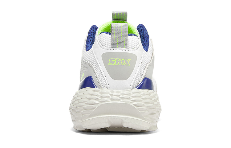 (Youth) Skechers Low-Top Breathable Casual Sneakers 'White Grey Green' 圖 4