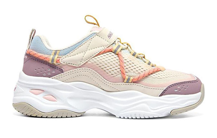 (Youth) Skechers Low Top Durable Dad Shoes 'White Pink' 圖 2