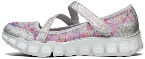 (Youth) Skechers Mary Jane 'Silver Pink' 996459L-SMLT (Youth) Skechers Mary Jane 'Silver Pink' 996459L-SMLT