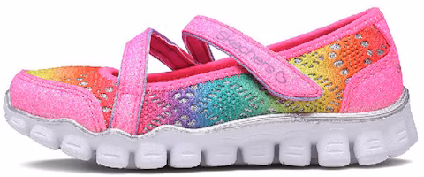 (Youth) Skechers Mary Jane Pink 'Colorful Crochet Princess' 81241L-PKMT (Youth) Skechers Mary Jane Pink 'Colorful Crochet Princess' 81241L-PKMT