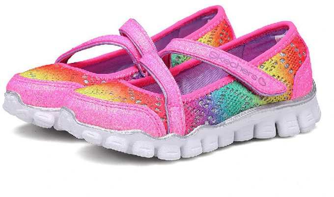 (Youth) Skechers Mary Jane Pink 'Colorful Crochet Princess' 81241L-PKMT Lookbook (Youth) Skechers Mary Jane Pink 'Colorful Crochet Princess' 81241L-PKMT