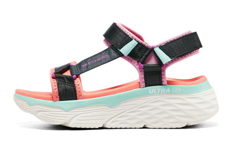 (Youth) Skechers Max Cushioning Sandal Black 302986L-BKMT