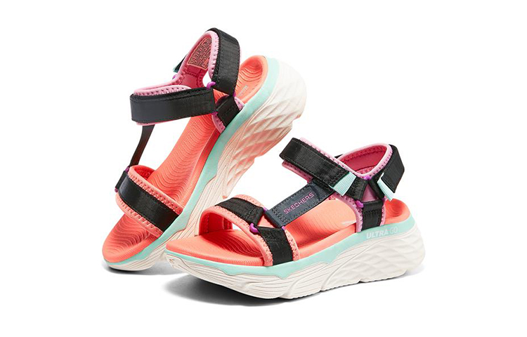 Lookbook (JR) 斯凯奇Max缓震凉鞋黑色 302986L-BKMT