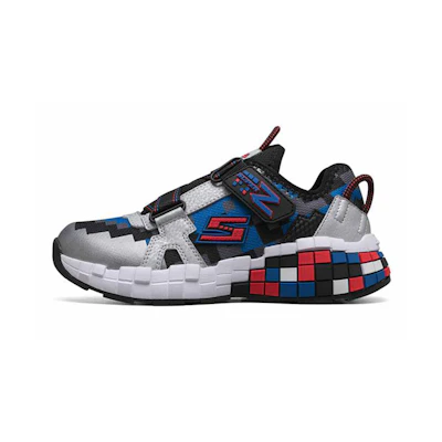(Youth) Skechers Mega-Craft 'Black Silver Red'