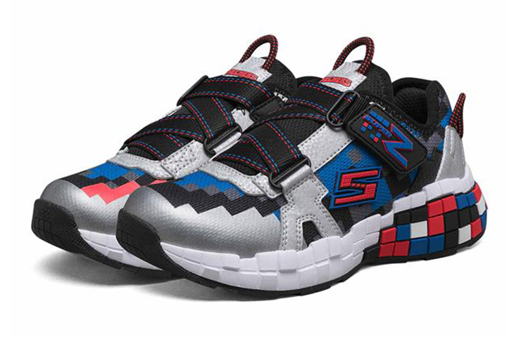 (Youth) Skechers Mega-Craft 'Black Silver Red' 圖 3