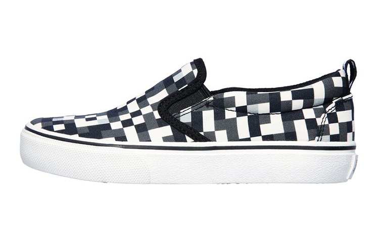 (Youth) Skechers Mega-craft 'Pixel Grid Street Fame' 400081L-WBK