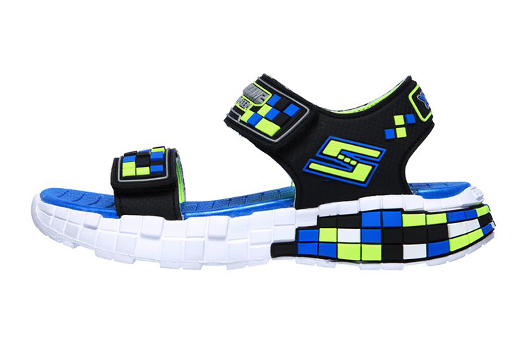 (Youth) Skechers Mega-Craft Sandal 'Black Blue' 400070L-BBLM