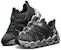 (Youth) Skechers Mega-Flex Lite 2.0 'Black Grey' 97565L-BKCC