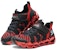 (Youth) Skechers Mega-Flex Lite 2.0 'Black Red' 97565L-BKRD