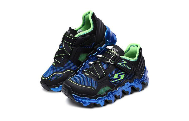 Order (Youth) Skechers Mega-Flex Lite 'Black Blue' 97561L-BBLM