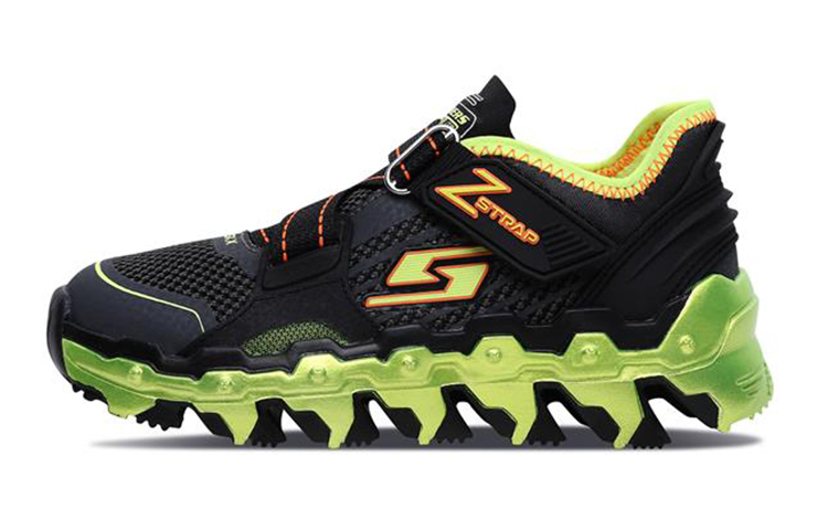(Youth) Skechers Mega-Flex Lite 'Grey Black' 97561L-CCBK