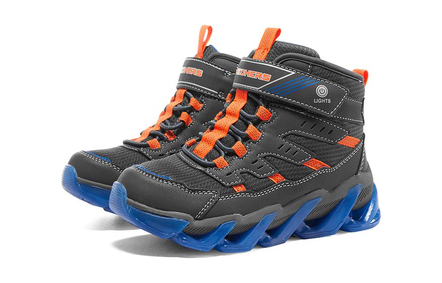 Lookbook (JR) Sneaker Skechers Mega-Surge ''Gris Orange Bleu'' 400131L-CCBL